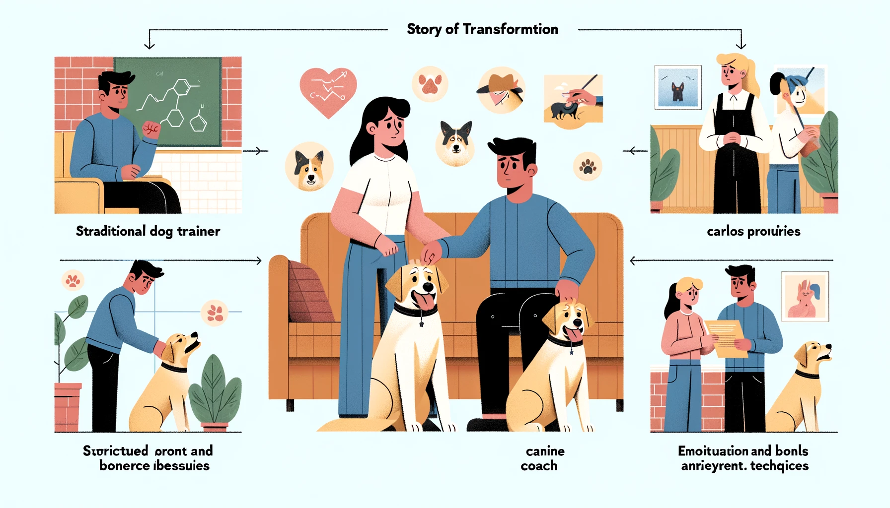 Una Historia de Transformación: El Entrenador Canino y el Coach Canino
