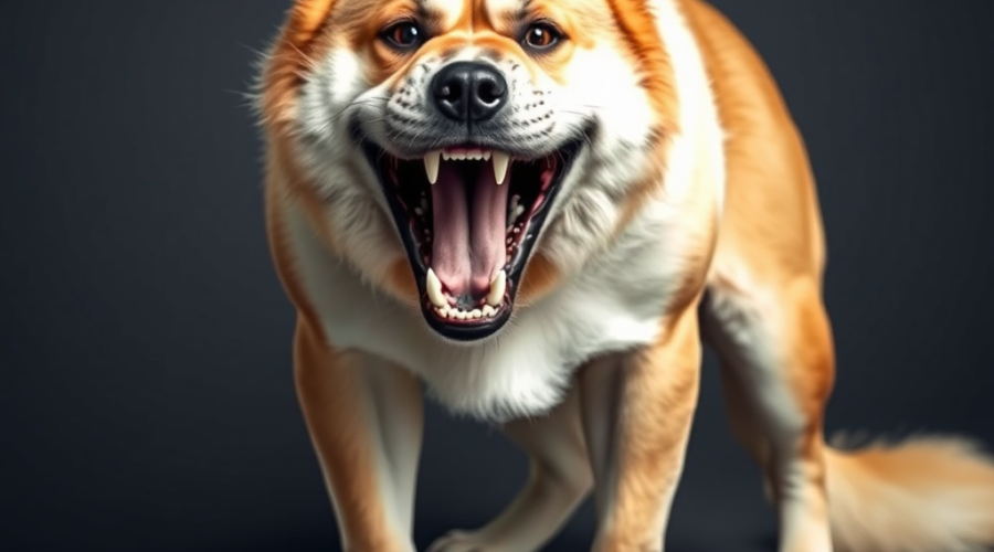 Perro agresivo