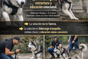 Pepe es un siberiano con problemas severos de conducta