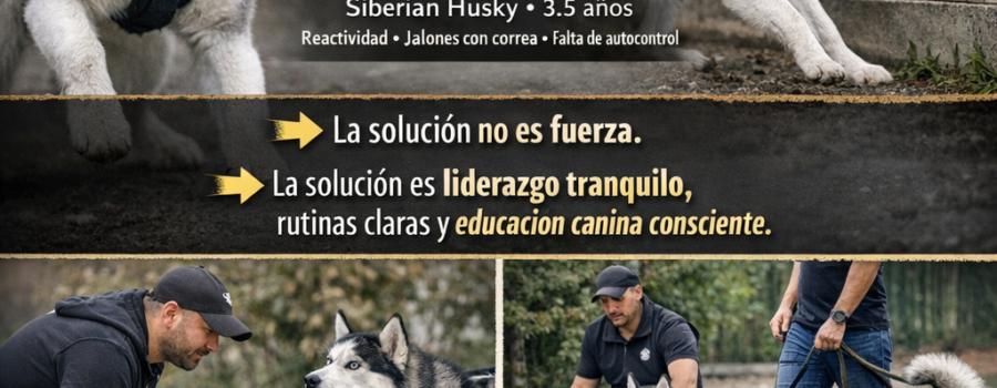 Pepe es un siberiano con problemas severos de conducta