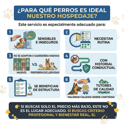 Para qué perros es ideal nuestro hospedaje? Para qué perros es ideal nuestro hospedaje?