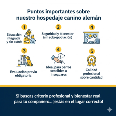 Puntos importantes sobre nuestro hospedaje canino alemán Puntos importantes sobre nuestro hospedaje canino alemán